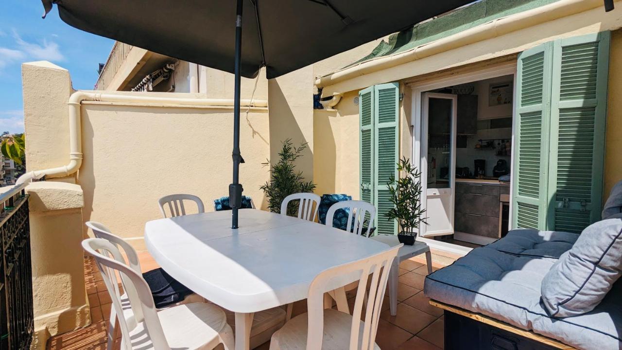 "Studio Ensoleille A Deux Pas Des Plages Avec Sa Grande Terrasse Privee !" Nice Bagian luar foto